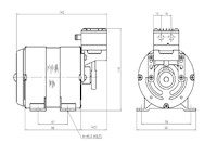115/230 Alternating Current (AC) Voltage and 28 Liter Per Minute (L/min) Rated Airflow Air/Vacuum Pump