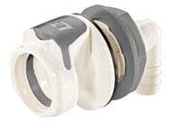 60PS Series 3/8 Inch (in) Tube Inner Diameter (ID) Non-Valved and Valved Panel Mount Hose Barb Elbow Socket