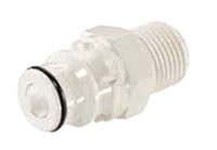 60PS Series 3/8 Inch (in) Thread Size Non-Valved and Valved Male Thread Plug