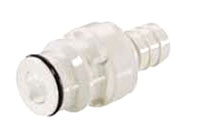 60PS Series 3/8 Inch (in) Tube Inner Diameter (ID) Non-Valved and Valved In-Line Hose Barb Plug