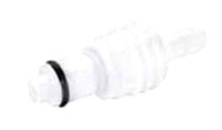 40AC Series 1/4 Inch (in) Inside Diameter (ID) Tube Size Non-Valved and Valved In-Line Hose Barb Plug