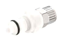 40AC Series 0.17 Inch (in) Inside Diameter (ID) Tube Size Non-Valved and Valved In-Line Poly-Tube Fitting (PTF) Plug
