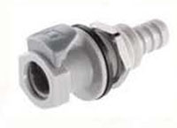 50PP Series 1/4 Inch (in) Inside Diameter (ID) Tube Size Panel Mount Hose Barb Socket