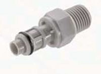 50PP Series 1/4 Inch (in) Size and Non-Valved and Valved Male Thread Plug
