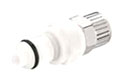 40AC Series 0.17 Inch (in) Inside Diameter (ID) Tube Size Non-Valved and Valved In-Line Poly-Tube Fitting (PTF) Plug