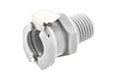 40PP Series 1/4 Inch (in) Size Non-Valved and Valved Male Thread Socket