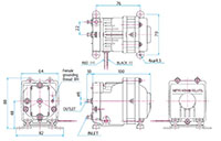 12 and 24 Volt (V) Direct Current (DC) Rated Voltage and 0.86 and 0.41 Ampere (A) Current Linear Motor Free Piston Vacuum Pump - 2
