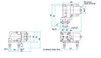 12 Volt (V) Rated Voltage and 7.25 Pound Per Square Inch Gauge (psig) Maximum Pressure Direct Current (DC) Air Diaphragm Pump - 2