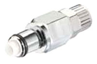 40CB Series 0.17 Inch (in) Inside Diameter (ID) Tube Size Non-Valved and Valved In-Line Poly-Tube Fitting (PTF) Plug