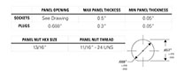 50AC Series 1/4 Inch (in) Size Non-Valved and Valved Male Thread Socket - 5