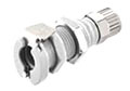 20PP Series 0.10 Inch (in) Inside Diameter (ID) Tube Size Non-Valved and Valved Panel Mount Poly-Tube Fitting (PTF) Socket