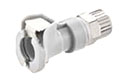 40PP Series 1/4 Inch (in) Inside Diameter (ID) Tube Size Non-Valved and Valved In-Line Poly-Tube Fitting (PTF) Socket