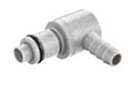 40PP Series 1/4 Inch (in) Inside Diameter (ID) Tube Size Non-Valved and Valved Elbow Hose Barb Plug